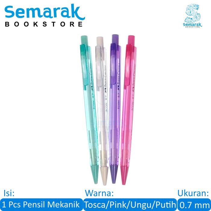 

Faber Castell Econ Mechanical Pencil Pensil Mekanik 0.7 Mm - Tosca / Ungu / Pink / Putih