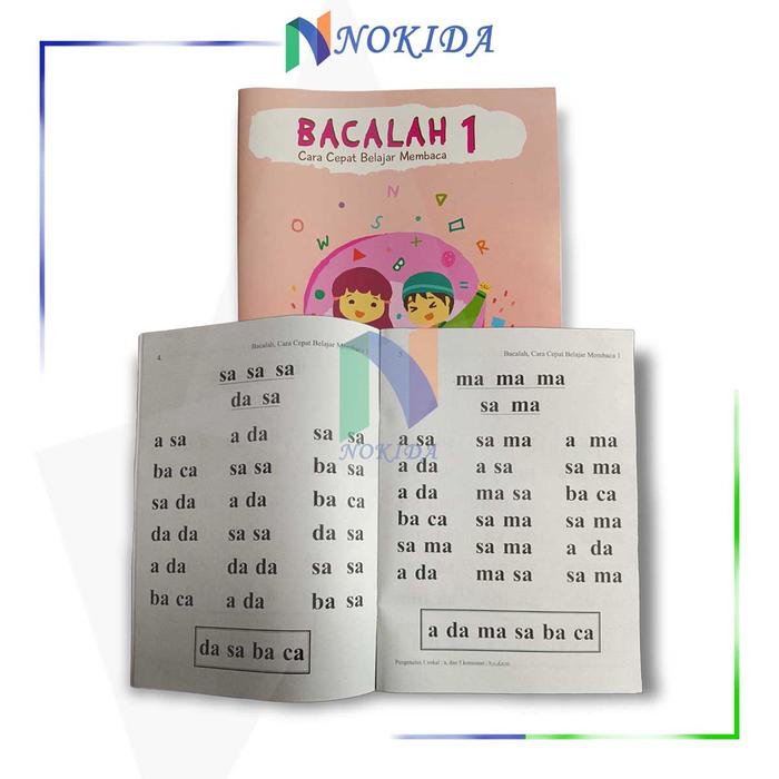 

Nokida Buku Belajar Membaca Anak [Bacalah 1, 2, 3] / Buku Cara Cepat Belajar Membaca Lancar / Buku