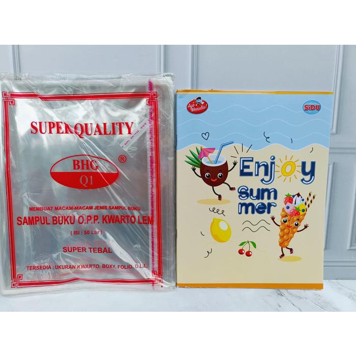 

Sampul Plastik Bhg Buku Sidu Kwarto Dan Boxy Campus/50 Lembar