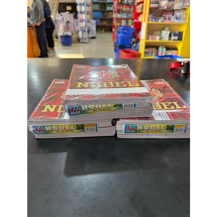 

Nobel Buku Tulis 50 Lembar Buku Sekolah Bigbos - Satu Pak Isi 10 Buku - Harga Grosir