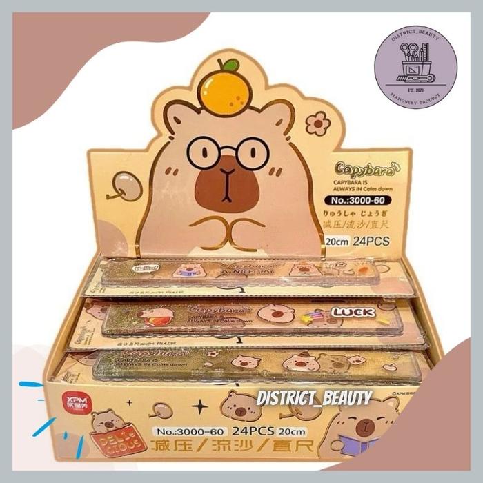 

Penggaris Glitter Air Capybara Kapibara Cappybara Garisan 20Cm Penggaris Glitter Manik Premium