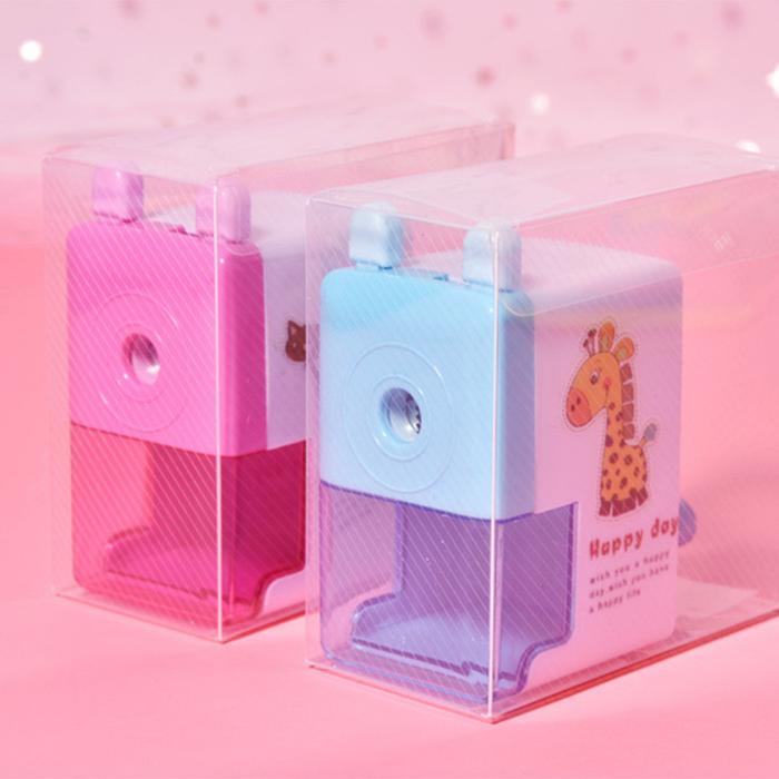 

Rautan Putar / Rautan Meja 4 Warna Anti Slip, Pencil Sharpener / Pisau Terbuat Dari Bahan Besi Alloy