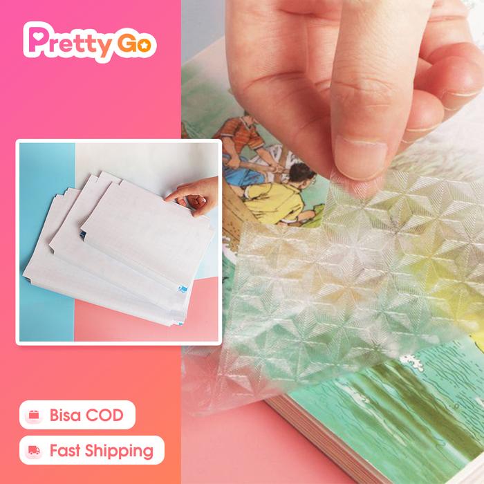 

Stiker Sampul Buku Isi 10 Lembar / Sampul Buku Plastik/ Sampul Plastik Tanpa Lem Rapi Waterproof Dan