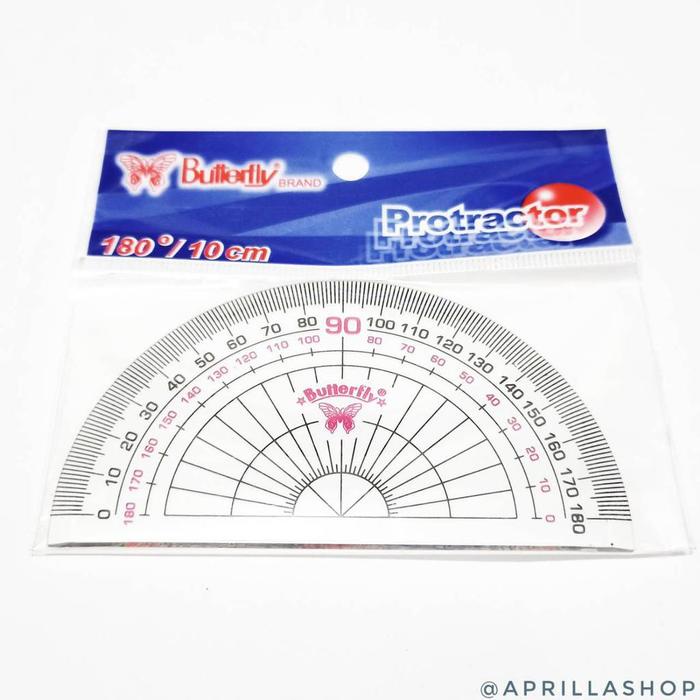 

Busur Derajat Butterfly 10 Cm ( Satuan / 1 Buah )