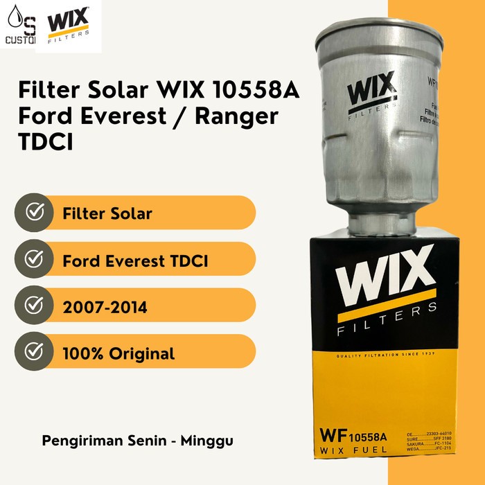 FILTER SOLAR FORD EVEREST TDCI ORIGINAL WIX 10558A ORIGINAL