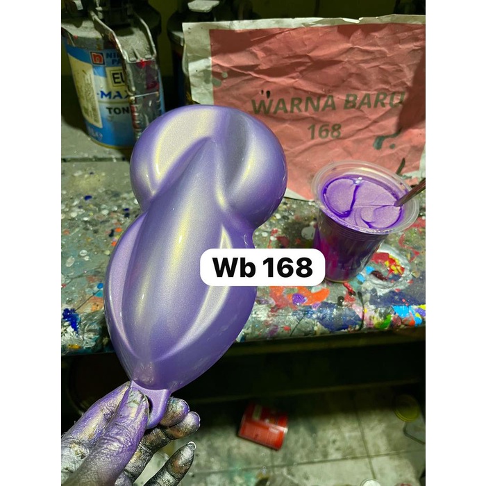 Cat Violet Metalik Pu/Cat Golden Violet Spesial/Cat Ungu Mutiara 100% Polyuretane