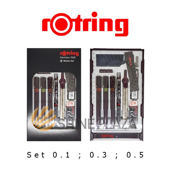 

pintar- Rapido Rotring Isograph College Set 0.1 0.3 0.5