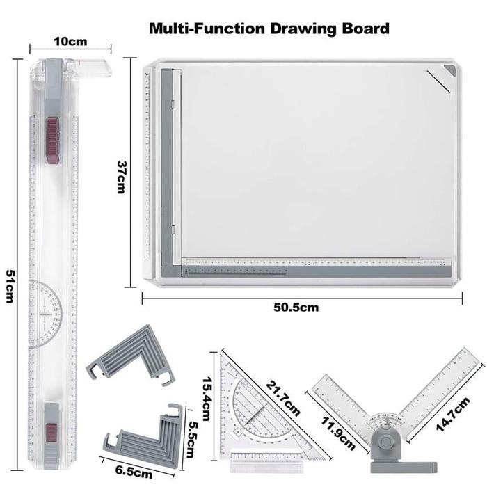 

pintar- Terpercaya Meja Gambar Arsitek A3 Professional Drawing Board Head