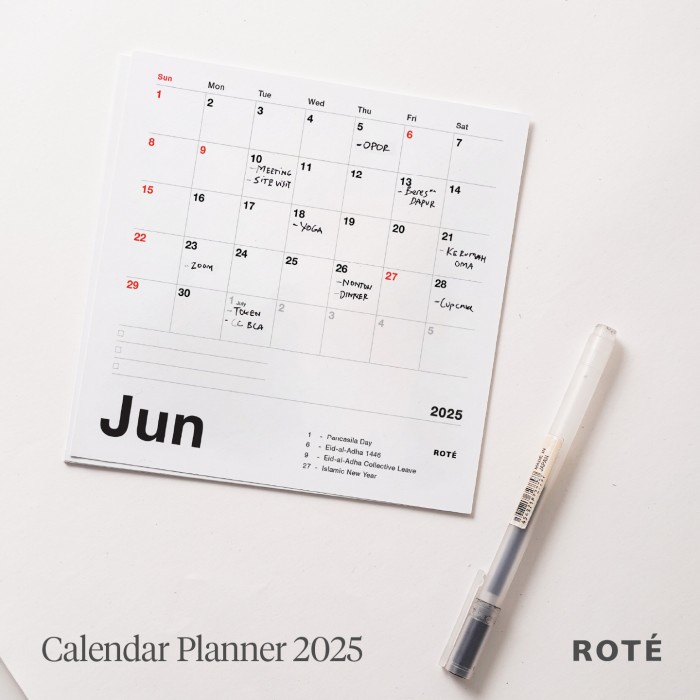 

pintar- Kalender meja 2025 aesthetic kalender duduk desk calendar planner