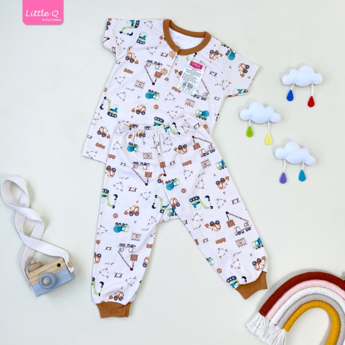 SET BAJU BAYI LAKI-LAKI LITTLE Q 4-48 BULAN