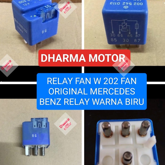 RELAY FAN W202 ORIGINAL .RELAY BIRU MERCY