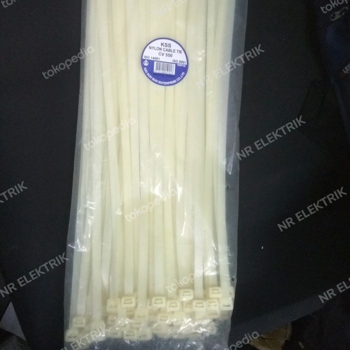 

pintar- Kabel Ties LT-550 LT550 x 8 KSS Warna Putih @100pc