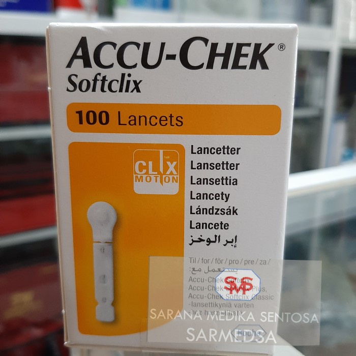 Lancet Accu-Chek 100' / Jarum Accu-Chek / Softclix Lancet 100
