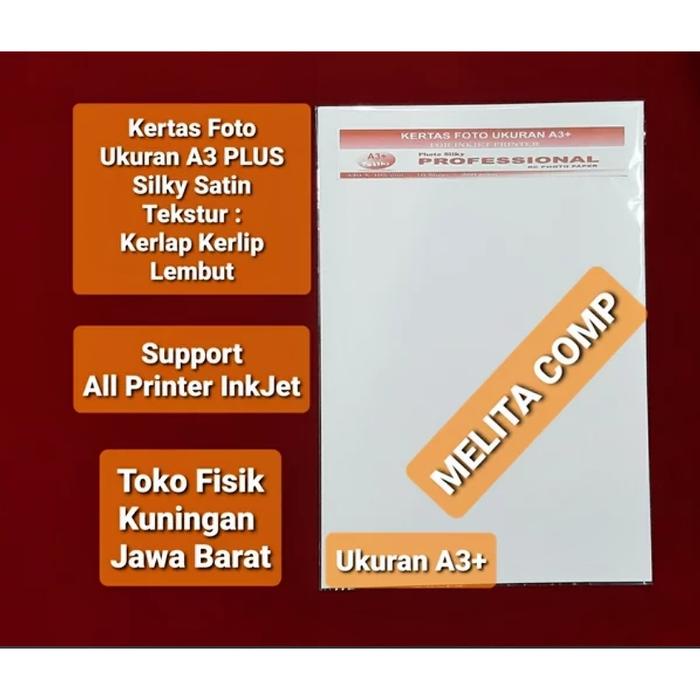 pintar-  kertas foto silky ukuran A3 plus