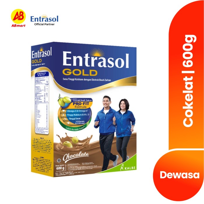 

BARANG TERLARIS ENTRASOL GOLD COKLAT 600 GR