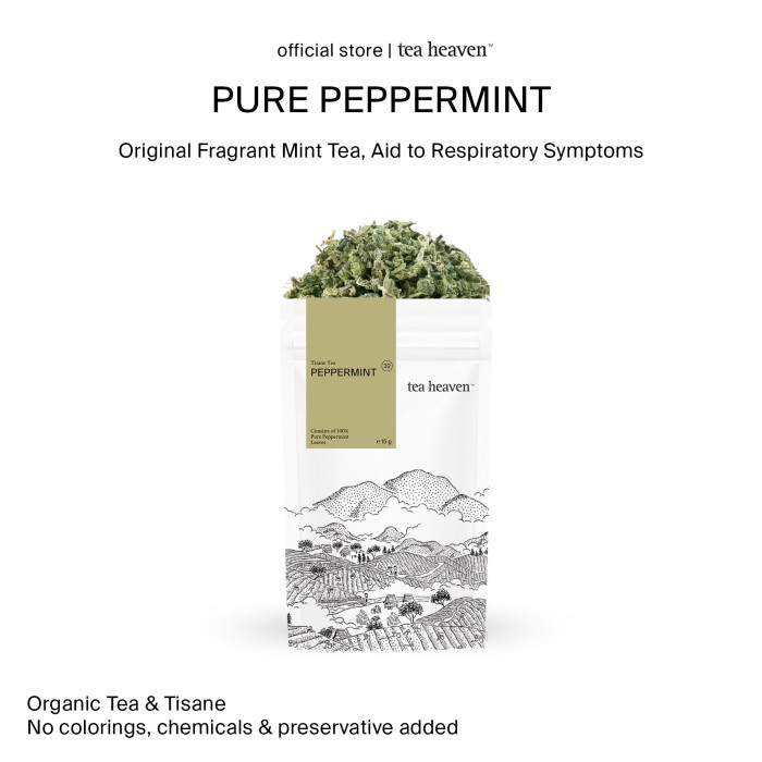 

Peppermint Tea Organic Premium / Teh Mint Kering Murni