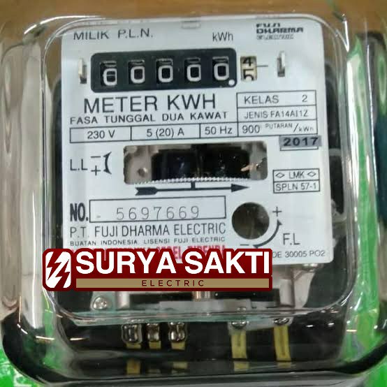 Kwh meter Fuji dharma analog 1p 5(20)A meteran listrik 1 phase