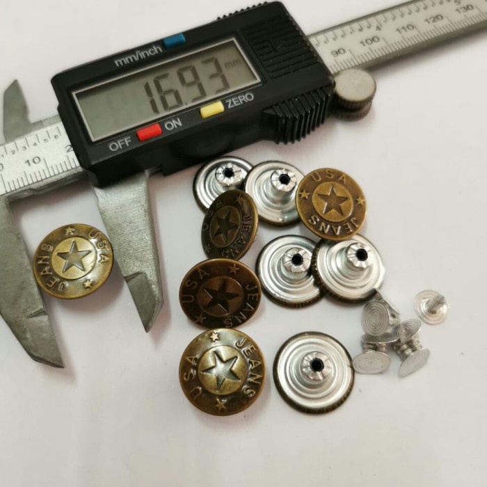 

kancing jeans 17mm / kancing celana ketok 17mm / 1000sets