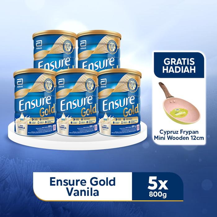 

Terlaris Ensure Gold Hmb Vanila 5X800G - Nutrisi Dewasa - Free Gift Ready