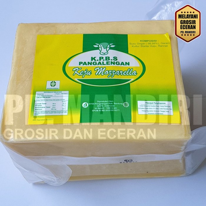 

Terbaru Keju Mozarella Kpbs 1 Kg Ready