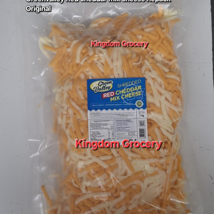 

Terlaris Greenvalley Mix Cheddar With Mozarella Cheese Original Ready