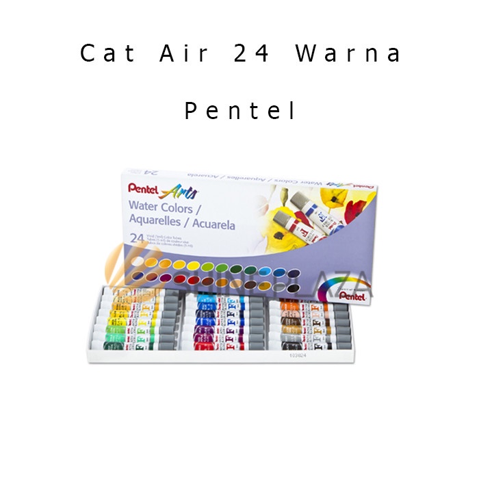 

pintar- Cat Air Pentel 24 Warna - Pentel Arts Water Colors 24 WFRS-24
