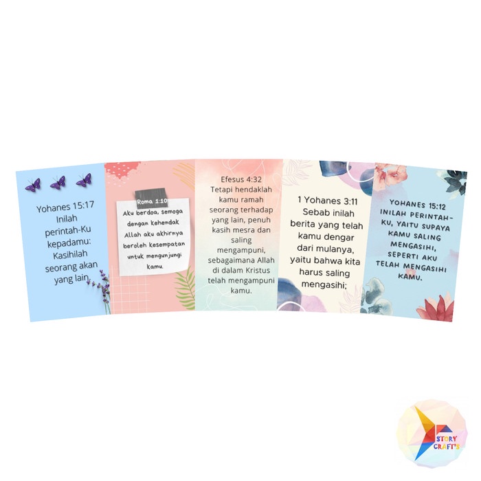 

Sticker Ayat Emas Alkitab Tema Cinta Dan Kasih Untuk Sehari hari Kertas Stationery Note