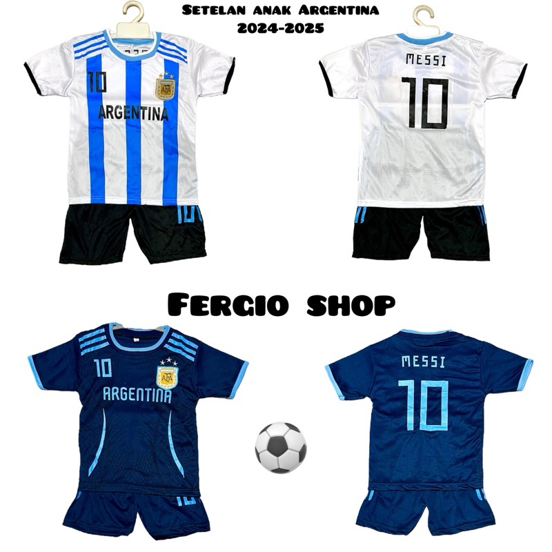 BAJU BOLA ANAK ARGENTINA/ SETELAN BAJU BOLA ANAK LIGA DUNIA/ KAOS BOLA ANAK ARGENTINA/ BAJU BOLA