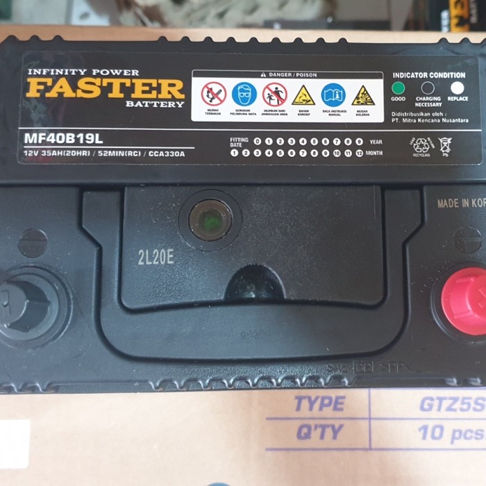 AKI MOBIL KERING FASTER MF NS40ZL 35AH