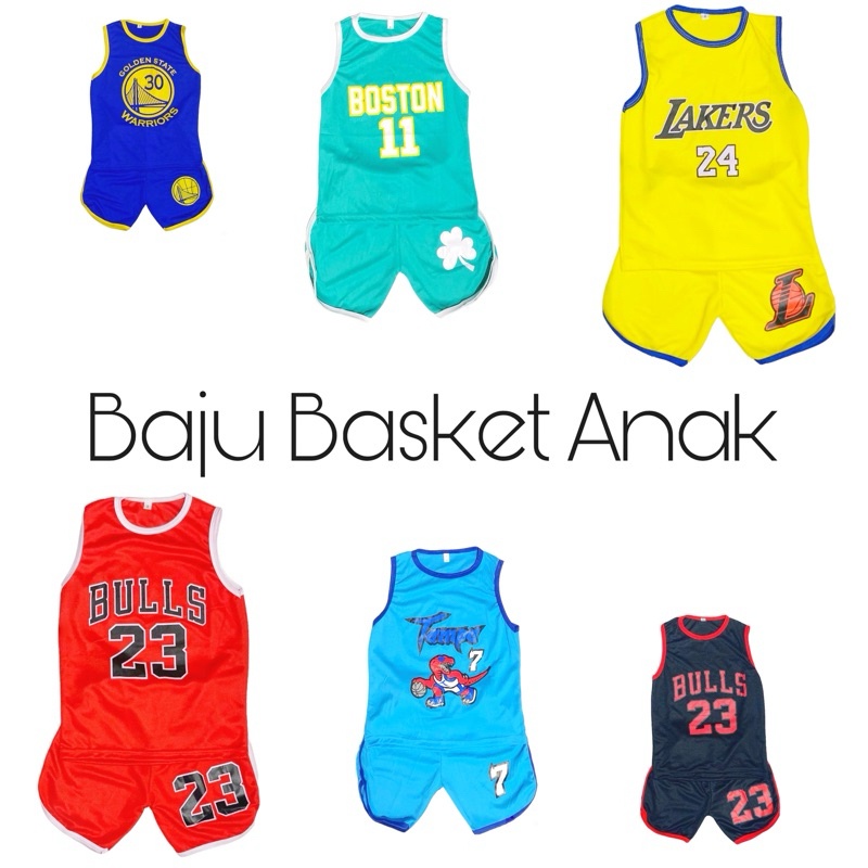 SETELAN BAJU BASKET ANAK / BAJU BASKET ANAK / KAOS SINGLET ANAK BASKET / JERSEY BASKET ANAK / BAJU