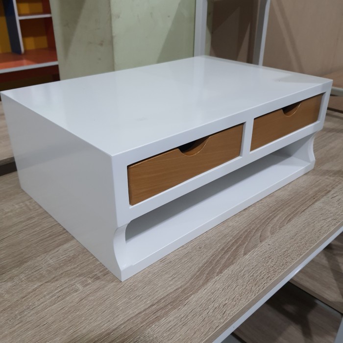 READY STOK Meja Printer Laci kayu desain elegan
