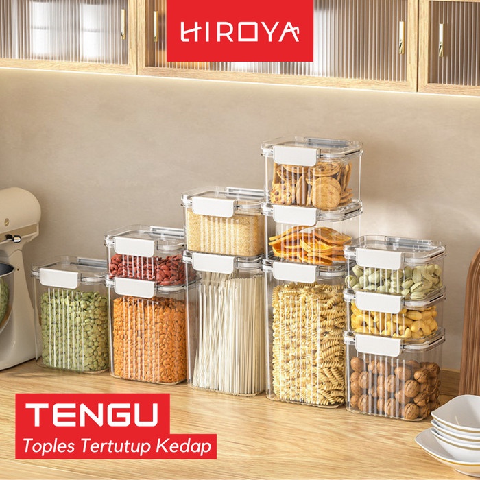 

OBRAL HIROYA Toples Simpan Snack Set Makanan Ringan Minimalis Grains Estetik VP985