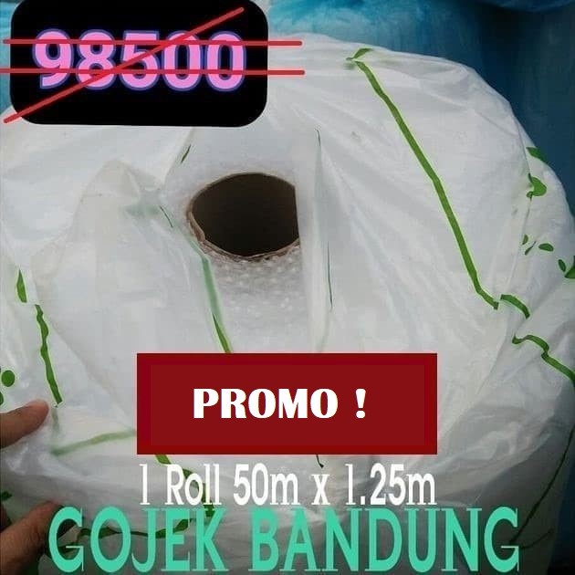 

party- Bubble wrap bening 1 roll murah 50m x1.25m bandung buble putih murah