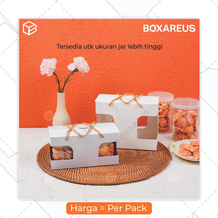 

party- Box Toples Tabung Jar 300 - 400ml Packaging Dus Hampers PB Jar Duo