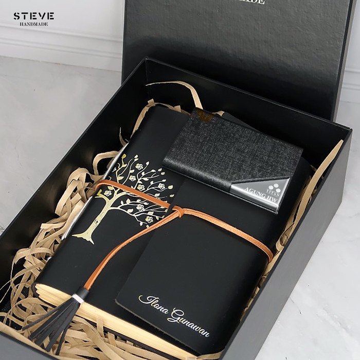 

Gift Set Executive Notebook Tempat Kartu Nama Hadiah Souvenir Company Baru