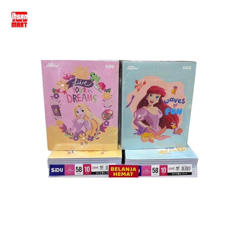 

SiDU Buku Tulis 58 Lembar - 10 Buku