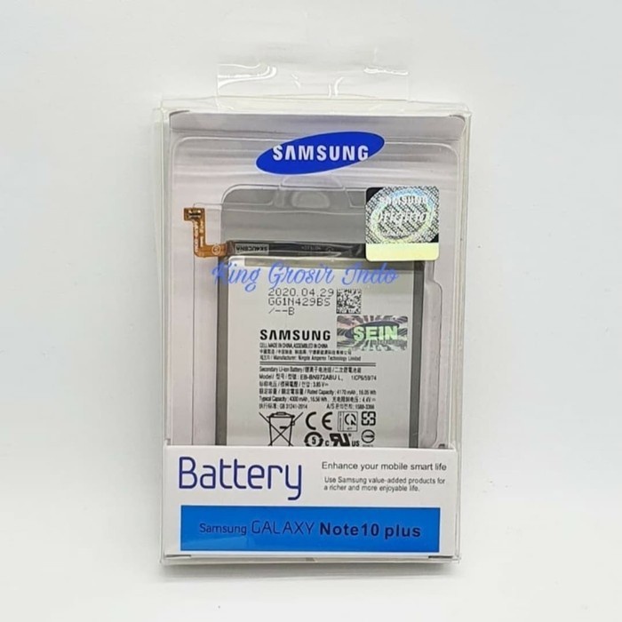 TerLengkapDong- Baterai Samsung Galaxy Note 10 Plus Original 100% Batre NOTE 10 PLUS original