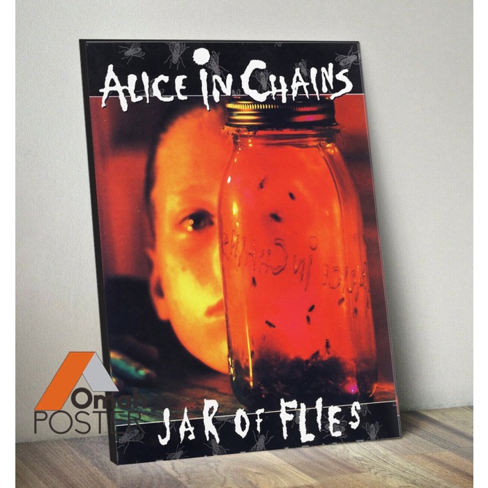 GRATIS ONGKIR Hiasan Dinding / Dekorasi Rumah / ALICE IN CHAINS JAR OF FLIES