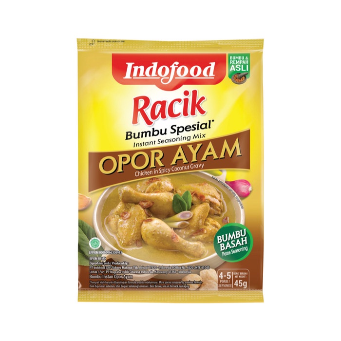 

BM206 Indofood Racik Bumbu Opor Ayam Instan [45 gr] OBRAL