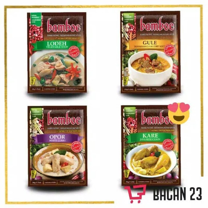

XU363 Bamboe Bumbu Kuah (36g)/ Bumbu Dapur/ Bumbu Instan/ Bacan 23 - Bacan23 OBRAL