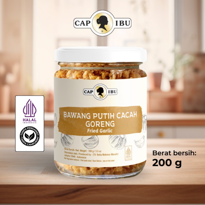 

KF75 CAP IBU Bawang Putih Cacah Goreng - Bumbu Masak Instan Premium TERBARU