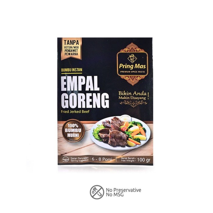 

VP528 Pring Mas Bumbu Instan Empal Goreng 130 g BIG SALE