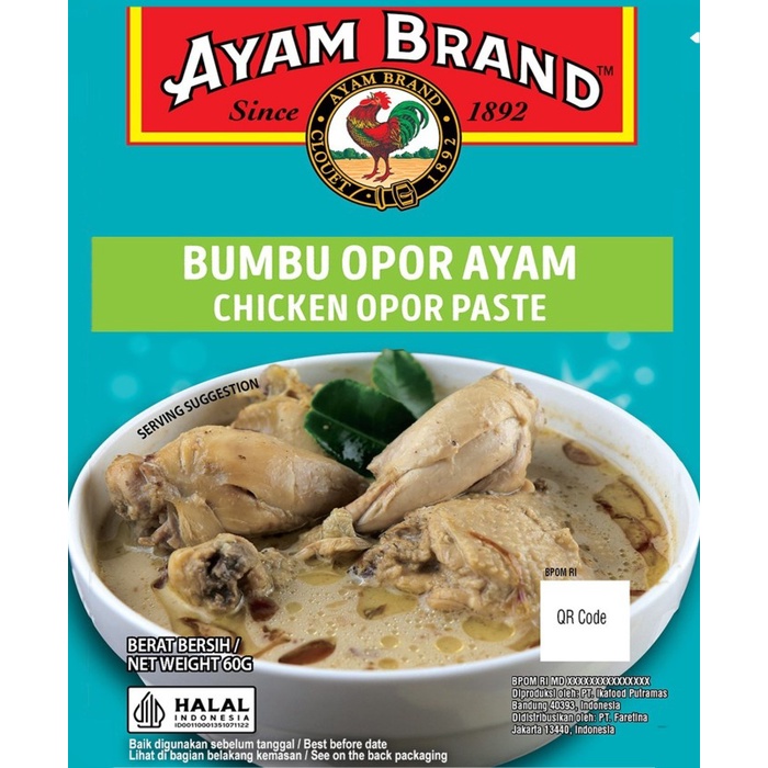 

EG820 Ayam Brand - Bumbu Instan Masak Opor Ayam 60gr PROMO SPECIAL