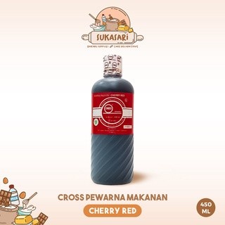 

Lezat- Cross Cherry red 450ML pewarna makanan icing color Merah