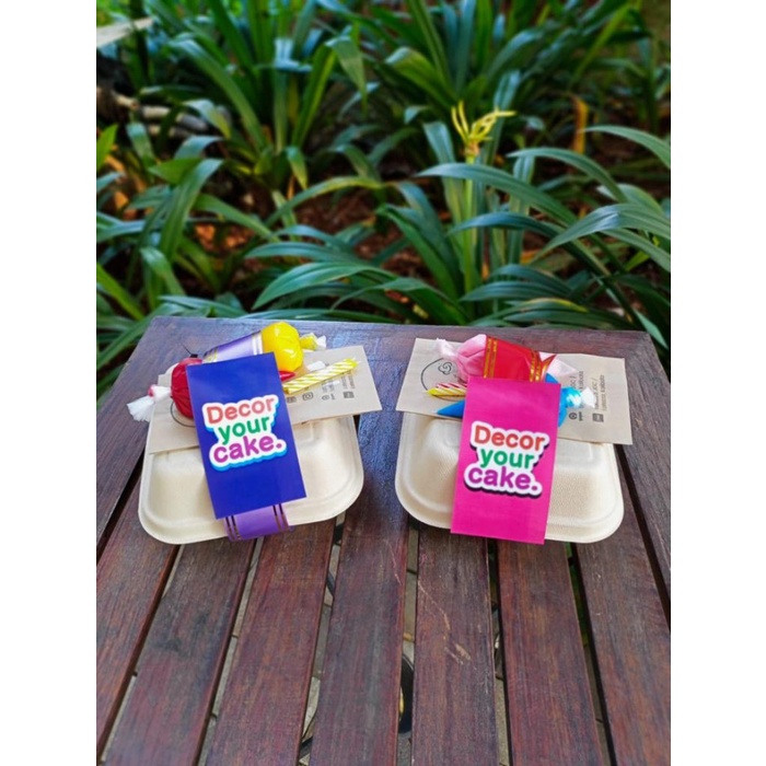 PREMIUM Desain cake sendiri. Set korean cake. Minicake birthday. lunch box