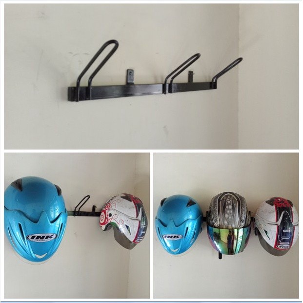 PREMIUM Rak Gantungan helm dinding/rak helm dinding