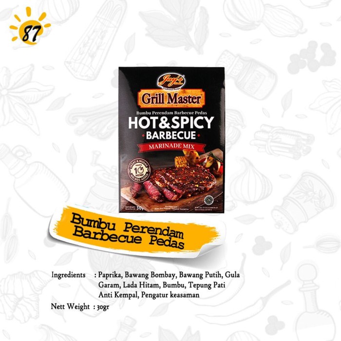 

FA528 Jays Jay's Grill Master Classic Marinade bumbu daging panggang instan NEW