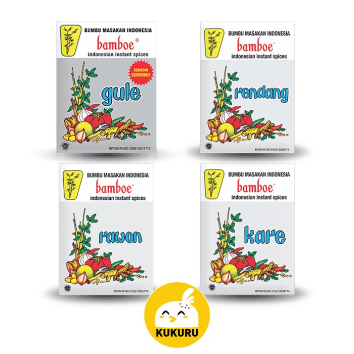 RB575 BUMBU BAMBOE MINI / BUMBU MASAK INSTAN (22 GRAM) - GULE, KARE, RAWON, RENDANG TERBARU