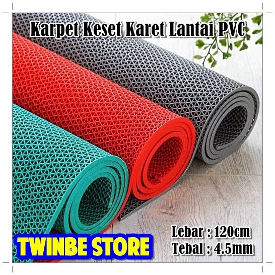 PREMIUM Karpet Karet Lantai Kamar Mandi Meteran / Keset Lantai Anti Air Garasi