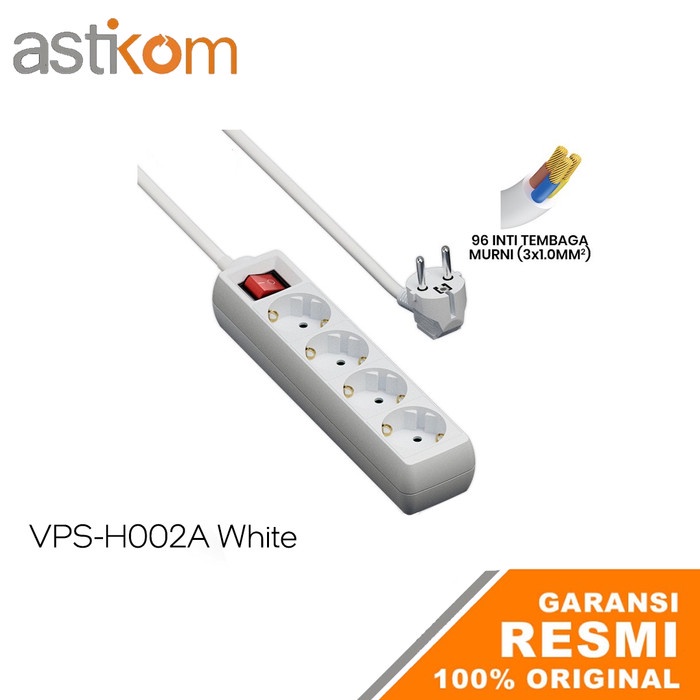 PREMIUM Power Strip Stop Kontak Saklar V1V4N VSP H001A H002A H004A H006A PRO H007A PRO H002A Green